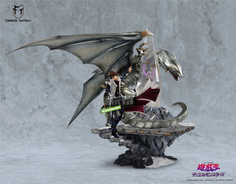 神奇領域工作室推出《游戲王》青眼白龍+海馬瀨人 雕像
